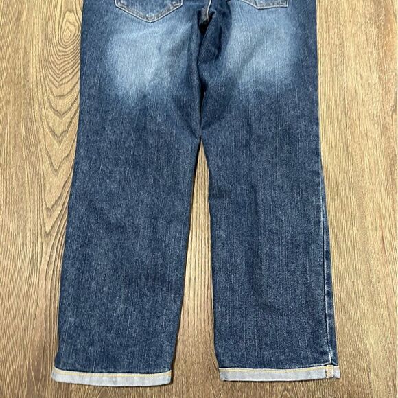 Tommy Hilfiger Hipster Cropped Jeans Straight Leg Denim Medium Wash Blue Size 4 - Picture 7 of 10